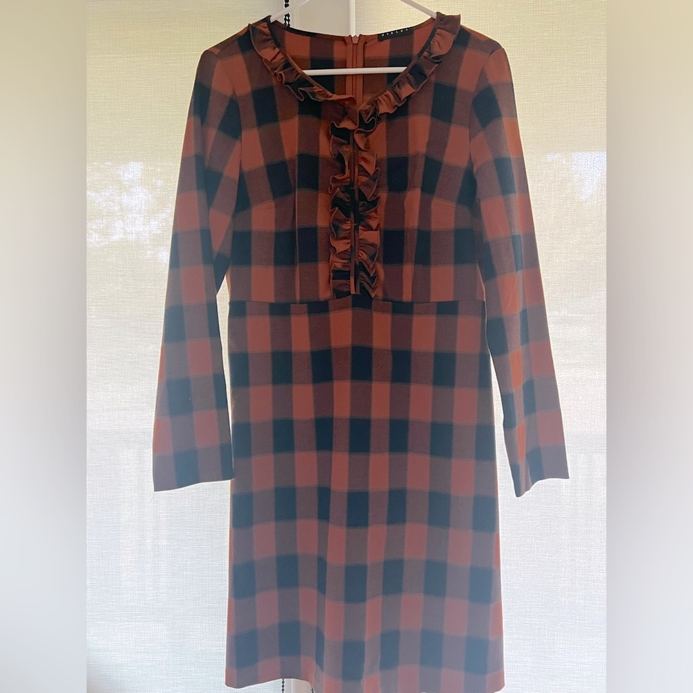 Orange and dark blue Sisley Italy Dress